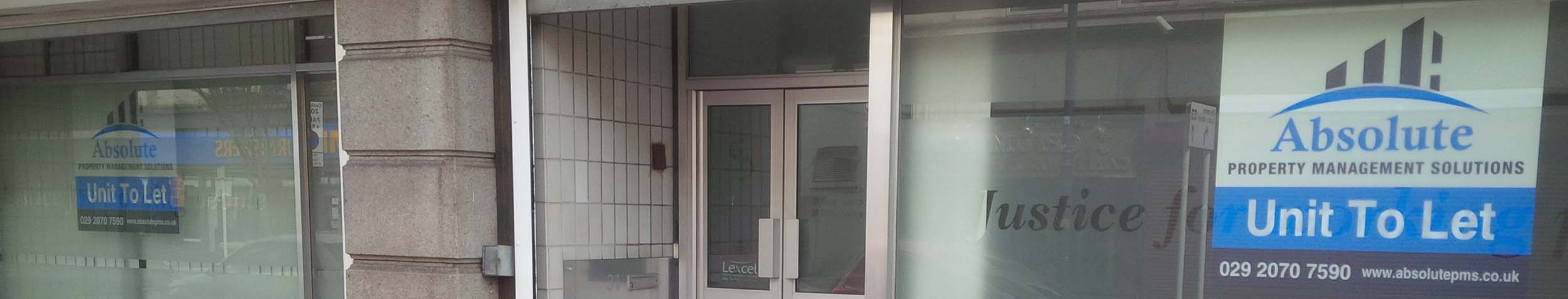 private commercial unit being advertised for rent by absolute property management